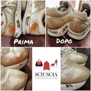 riparazione pulizia scarpe borse pelle
